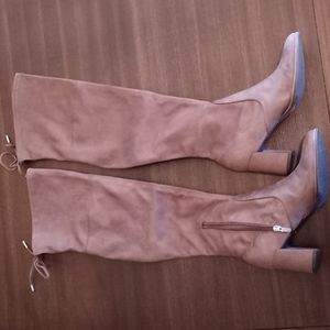 Marc Fisher Lencon Taupe OTK Boots